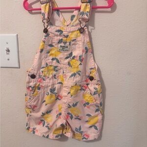OshKosh B'gosh Pink Lemon Kids Overalls